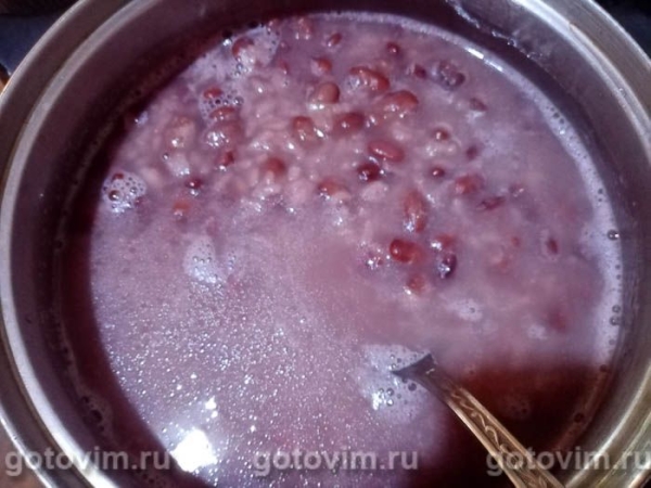 Постный фасолевый суп с рисом и грецкими орехами Постный фасолевый суп с рисом и грецкими орехами