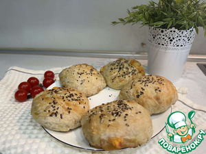 Закрытый бургер в лепешке роти Закрытый бургер в лепешке роти