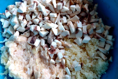 Помидоры фаршированные грибами, фаршем и кускусом Помидоры фаршированные грибами, фаршем и кускусом