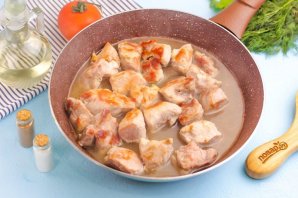 Тушеное мясо с грибами Тушеное мясо с грибами