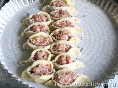 Пирог с мясом и капустой «Соты»