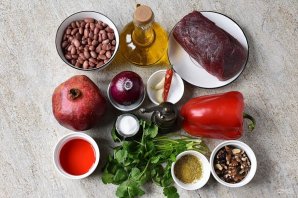 Салат "Тбилиси" с гранатом Салат "Тбилиси" с гранатом