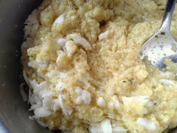 Закуска из овощей и грибов на поленте Закуска из овощей и грибов на поленте