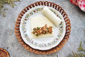 Кеббе с сырно-грибной начинкой