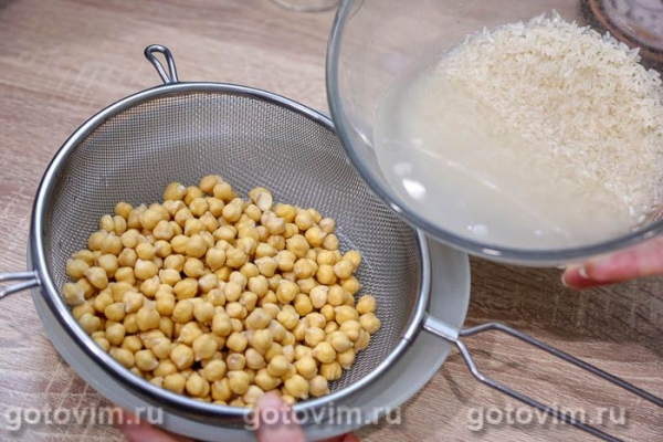 Плов со свининой и нутом в мультиварке Плов со свининой и нутом в мультиварке