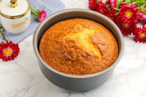 Сметанный пирог с ягодами