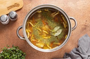 Постный суп с гречкой