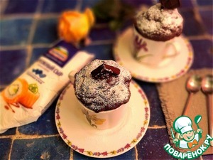 Сырно-шоколадный кекс из СВЧ Сырно-шоколадный кекс из СВЧ