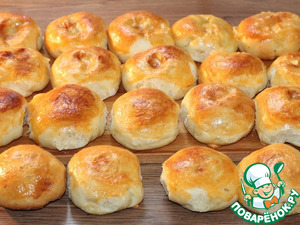 Круглые пирожки с овощами и яйцом Круглые пирожки с овощами и яйцом