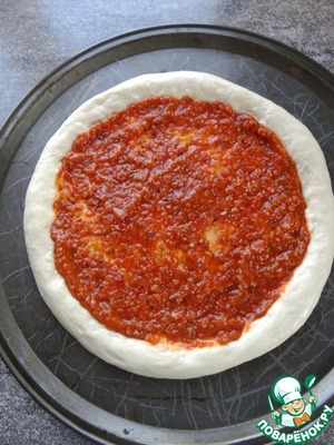 Пицца с ветчиной "пикник на лайте"