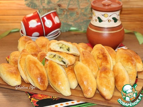 Пирожки из слоеного теста на кефире Пирожки из слоеного теста на кефире