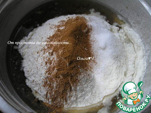 Яблочные пончики с корицей