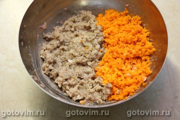 Котлет из скумбрии с беконом