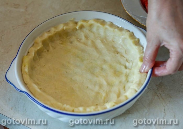 Тарт с клубникой с заварным кремом Тарт с клубникой с заварным кремом