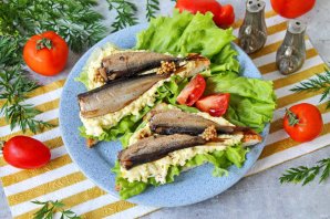 Бутерброды со шпротами