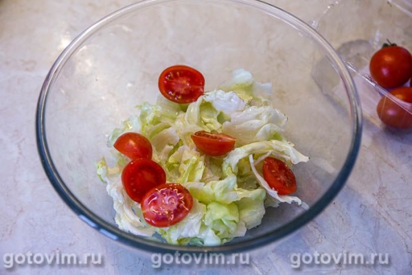 Теплый салат из куриной печени с пряной морковью Теплый салат из куриной печени с пряной морковью