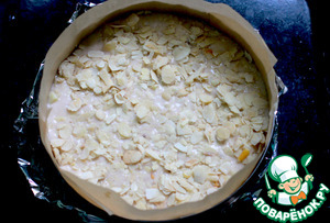 Пирог с яблоками и сливой