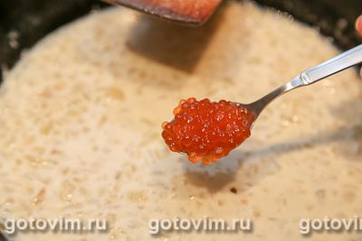 Гребешки в соусе из шампанского и красной икры Гребешки в соусе из шампанского и красной икры