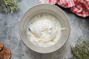 Творог с желатином и печеньем Творог с желатином и печеньем