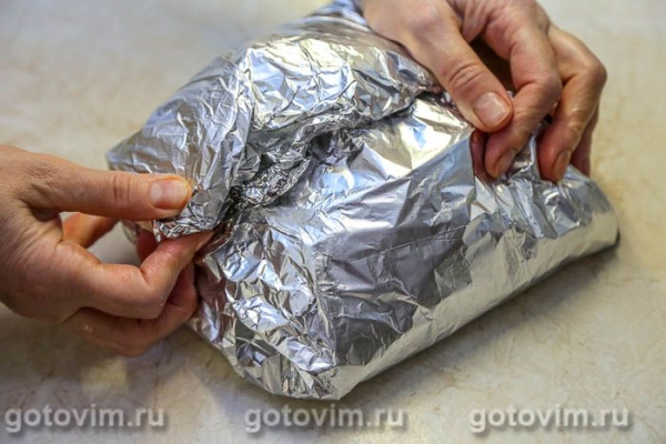 Свиная шейка в мандариновом маринаде, запеченная в фольге Свиная шейка в мандариновом маринаде, запеченная в фольге