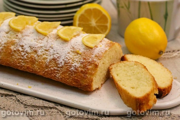 Лимонный кекс на кефире
