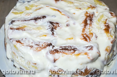 Торт «Дамские пальчики» (из заварного теста) Торт «Дамские пальчики» (из заварного теста)