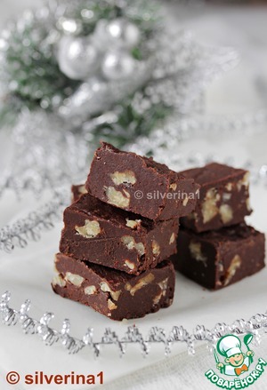 Фадж со сгущенкой и орехами Фадж со сгущенкой и орехами