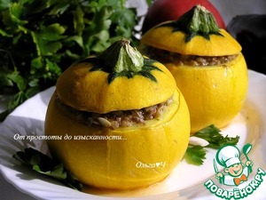 Фаршированные кабачки "Апельсинка"