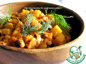 Фасоль с тыквой и яблоком Фасоль с тыквой и яблоком