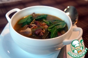 Фасолевый суп с бараниной Фасолевый суп с бараниной