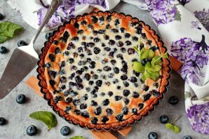 Песочный пирог с голубикой Песочный пирог с голубикой