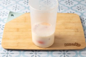 Молочный коктейль с хурмой Молочный коктейль с хурмой