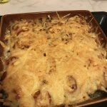 Куриное филе с грибами по-французски Куриное филе с грибами по-французски