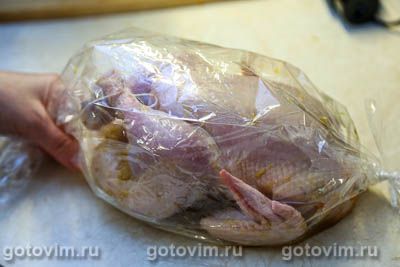 Курица в апельсиновым маринаде в пакете для запекания