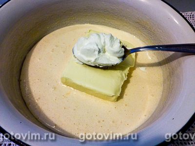 Апельсиновые пирожные с безе