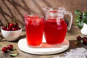 Летний компот из вишни Летний компот из вишни