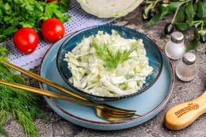 Салат из вареной капусты Салат из вареной капусты