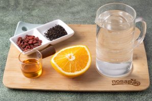 Черный чай с ягодами годжи Черный чай с ягодами годжи