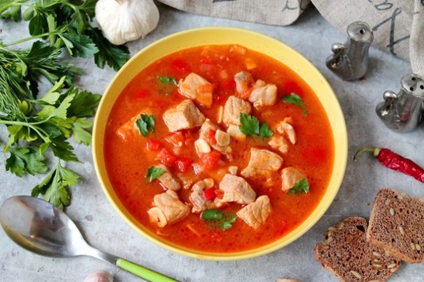 Суп гуляш в мультиварке Суп гуляш в мультиварке