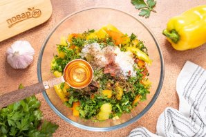 Салат с болгарским перцем на зиму Салат с болгарским перцем на зиму