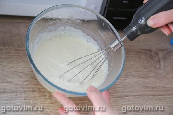 Бисквитный торт с заварным кремом в микроволновке