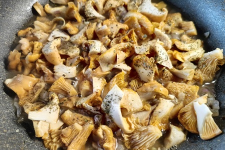 Булгур с лисичками и сметаной Булгур с лисичками и сметаной