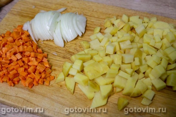 Мексиканский суп с кукурузой и горохом в мультиварке