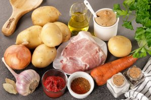 Свинина с картошкой в мультиварке