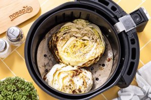 Стейк из капусты в аэрогриле Стейк из капусты в аэрогриле