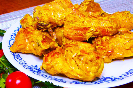 Куриные голени в сливочном соусе Куриные голени в сливочном соусе