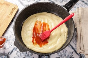 Быстрая пицца на сковороде