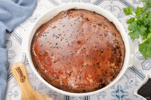 Заливной пирог с капустой на кефире Заливной пирог с капустой на кефире