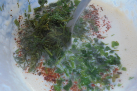 Блинчики с зеленью  и соусом #махеевъ