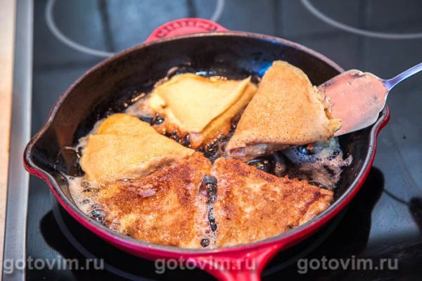 Блины-треугольники с начинкой